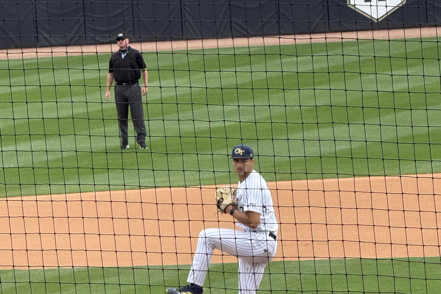 Photo of pitcher on baseball field